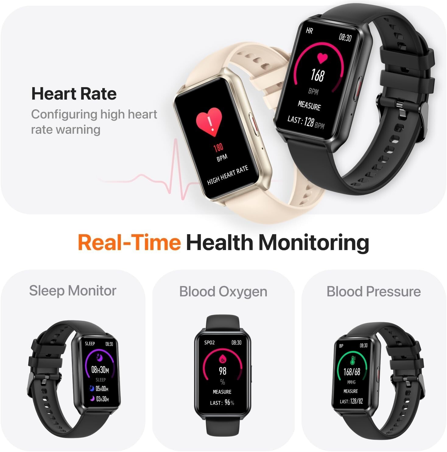 24/7 Health Monitoring Smart Watch with 100+ Sports Modes and Bluetooth Calling