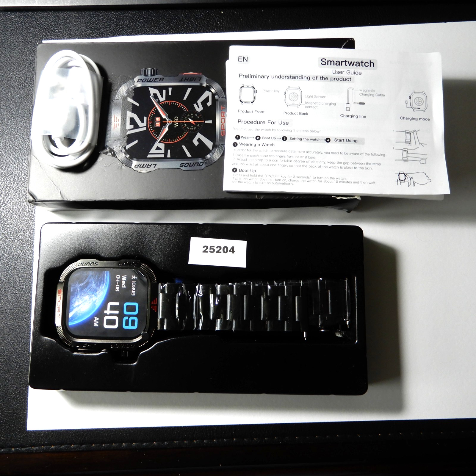 New! Military Smart Watch: 4″ Touch Screen-GPS-Light-Compass-Sports