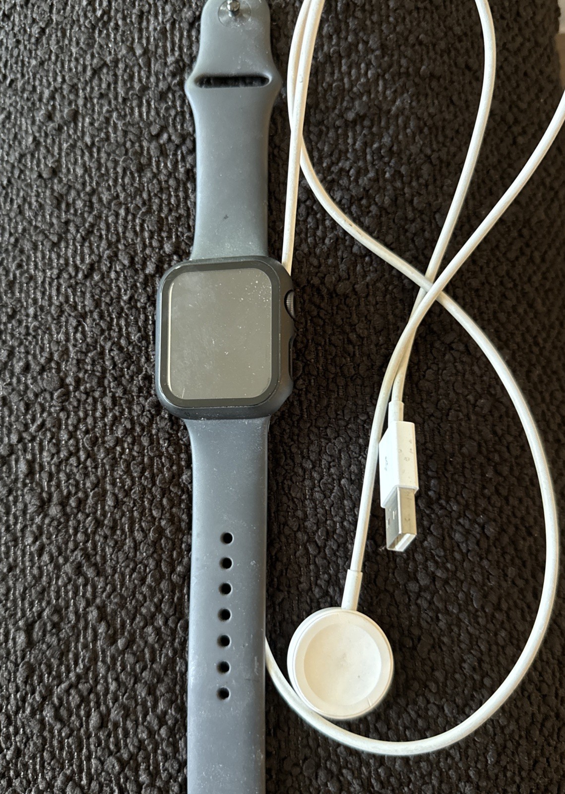 Apple Watch Series 5 44mm Space Gray Aluminum Case with Black Sport Band