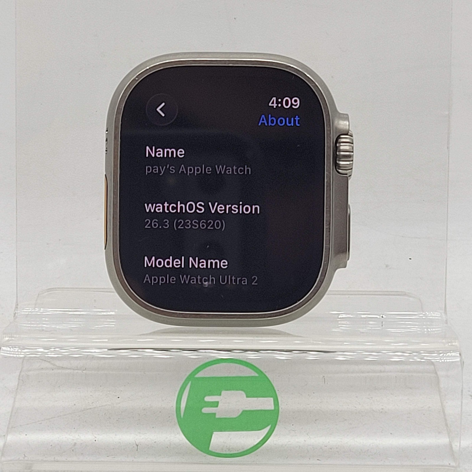 Unlocked Apple Watch Ultra 2 49MM Natural Titanium MRF13LW/A Face Only