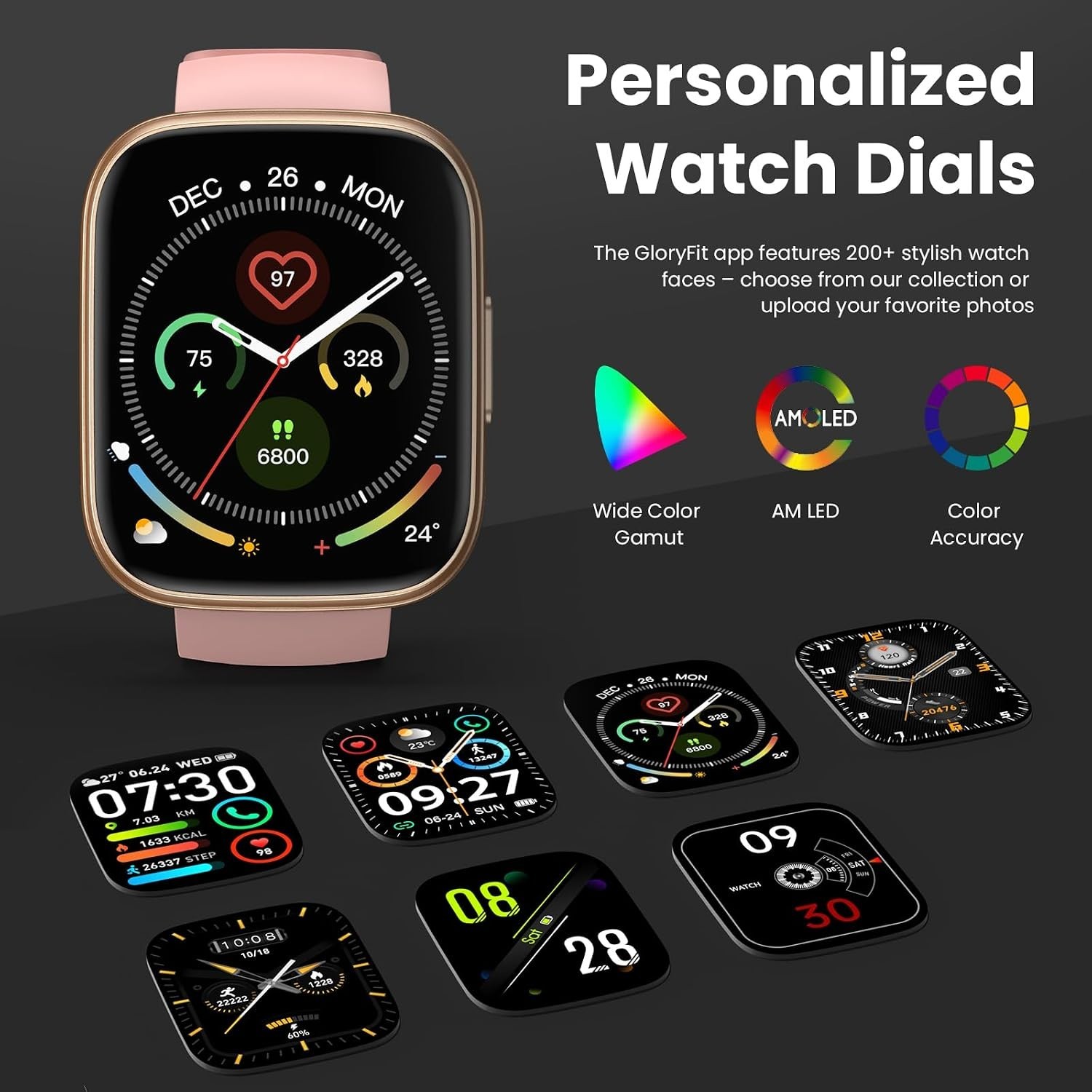 All-Day Fitness Companion: Smart Watch with Sleep Monitor & Custom Watch Faces