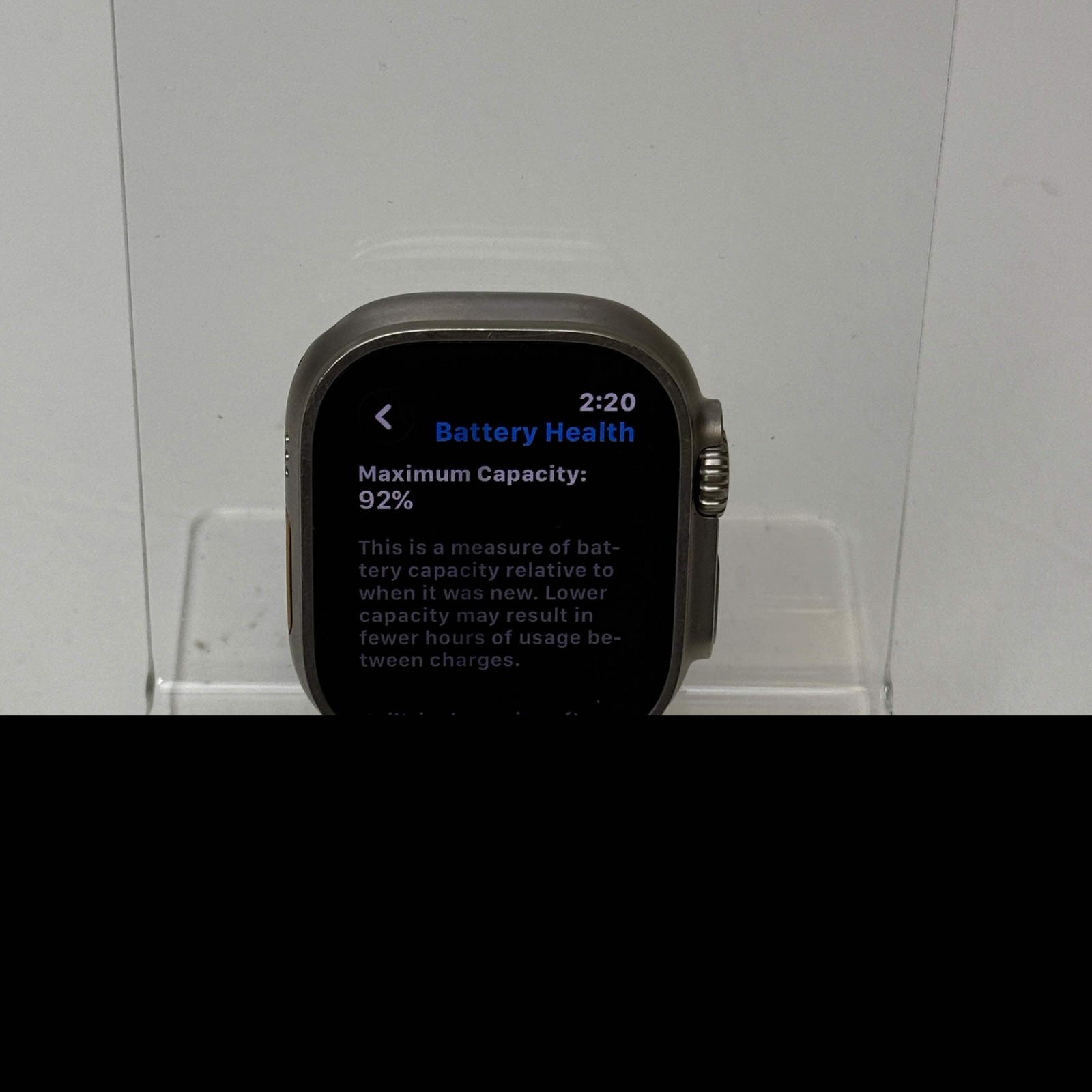 GPS Only Apple Watch Ultra 49MM Natural Titanium MQF53LL/A