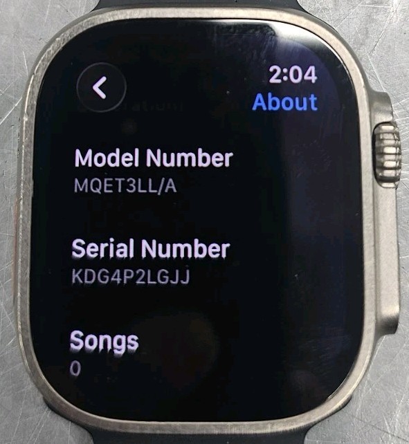 Apple Watch Ultra MQET3LL/A 49mm Titanium GPS + Cellular, Unlocked, 89% Battery
