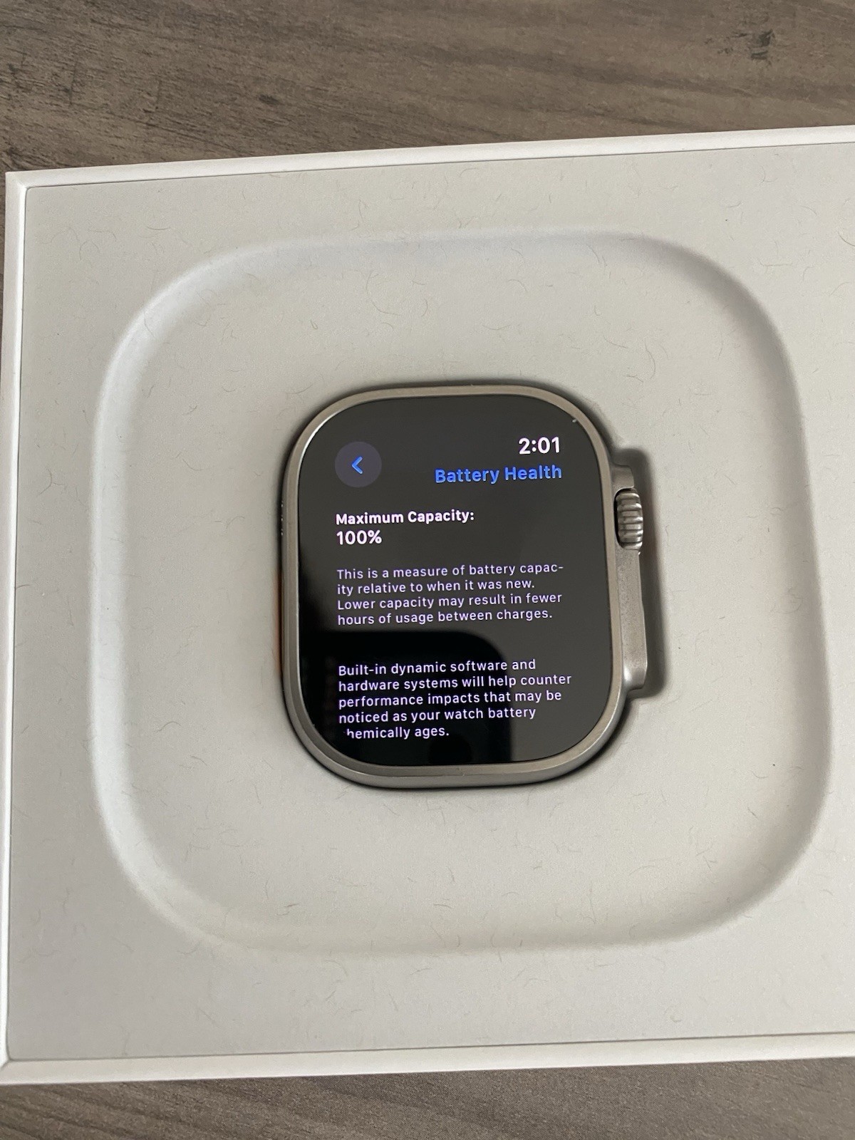 Apple Watch Ultra 49mm Titanium Case with Midnight Ocean Band, One Size (GPS…