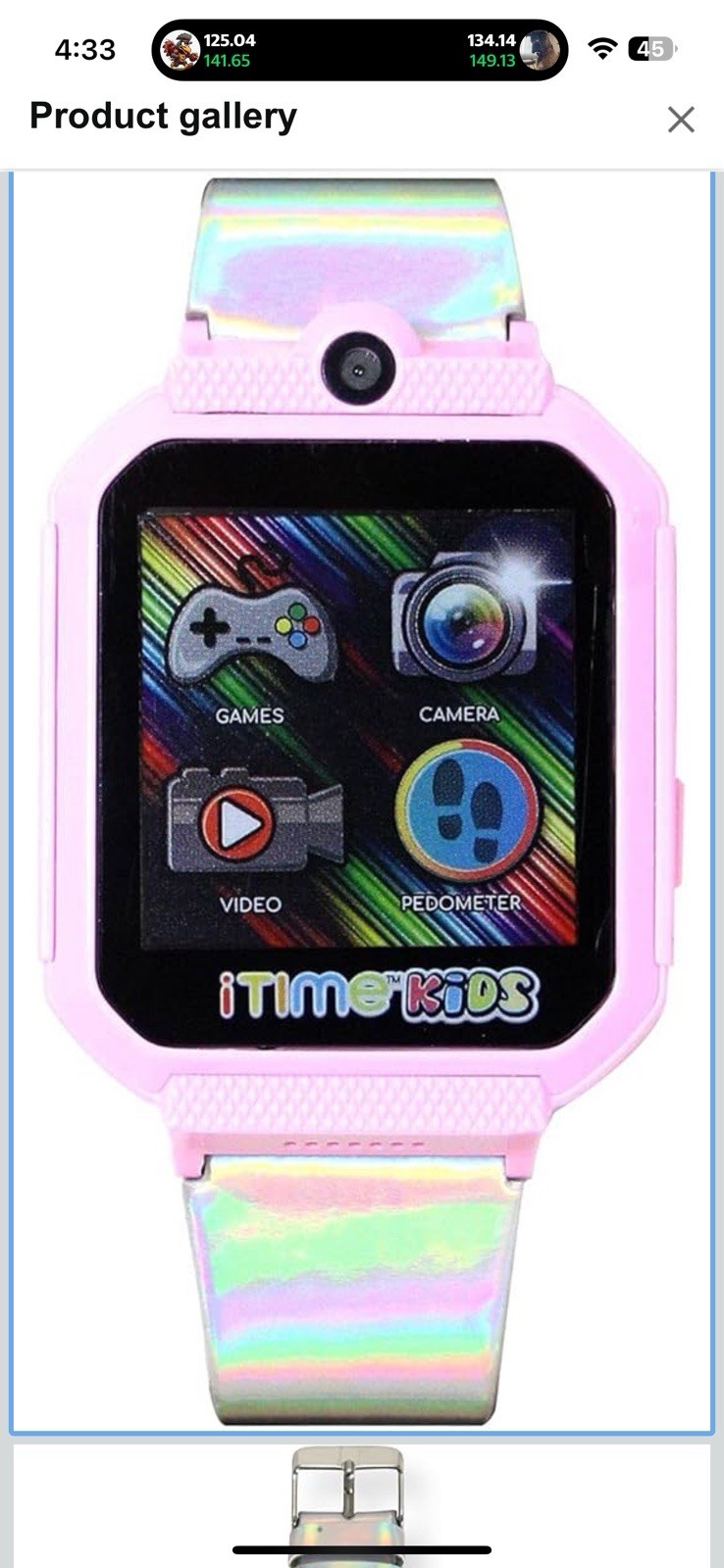 iTIME KIDS Body Temperature Interactive Games Watch
