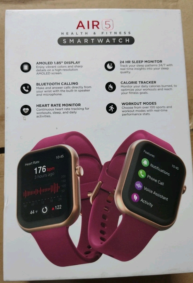 iTOUCH AIR 5 Smartwatch – Silicone Strap Unisex Adult