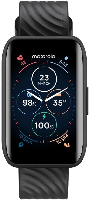Motorola Moto 40 Bluetooth Smartwatch – Phantom Black MOSWZ40-PB