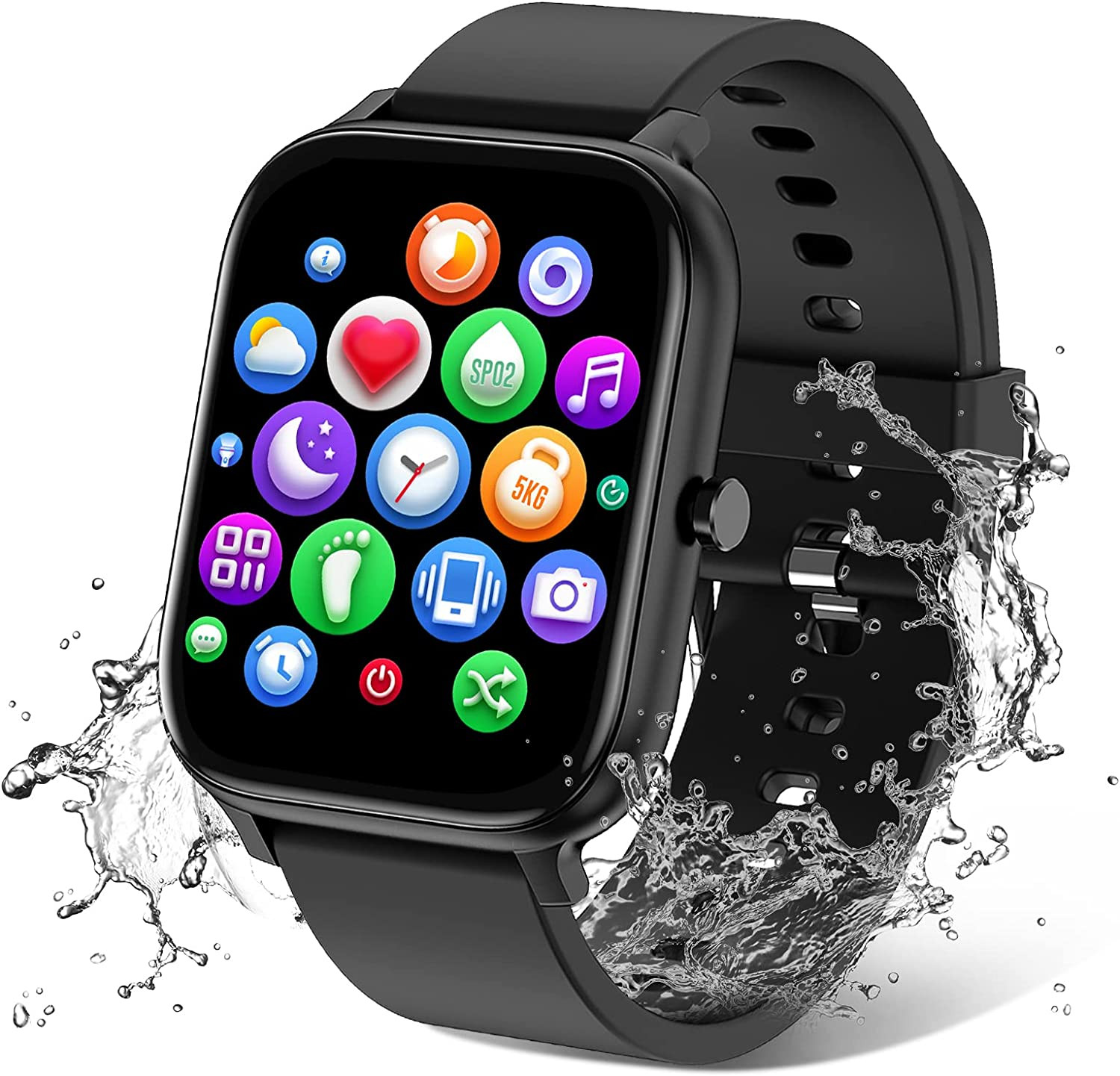 Smart Watch for Men Women Compatible with Iphone Samsung Android Phone 1.83 I…