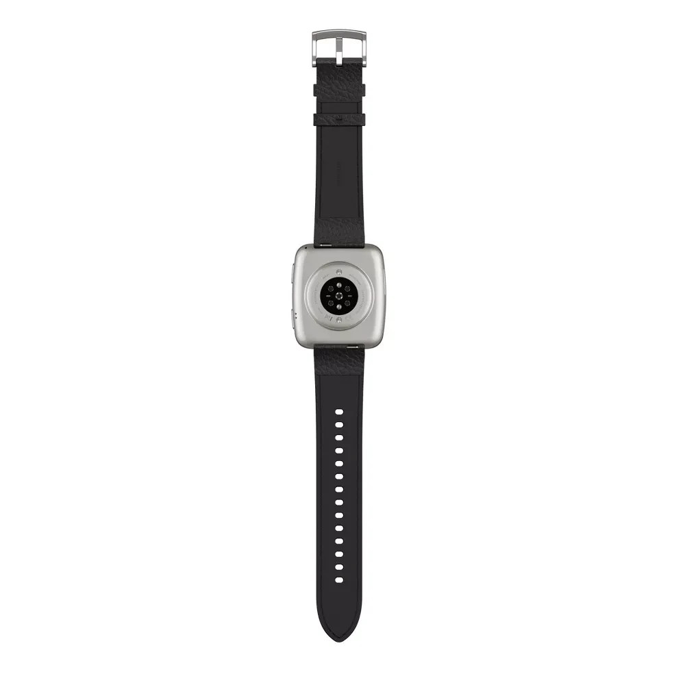 Amazfit Active 2 Premium Smart Watch (Square) 10 Day Battery, Black Leather NEW