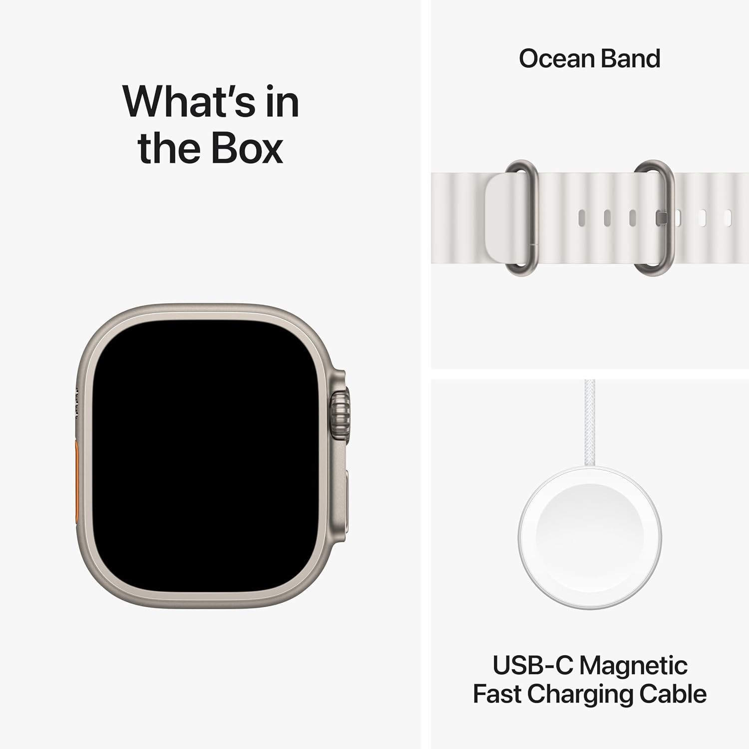 Apple Watch Ultra 2 (GPS + LTE) 49MM Titanium Case White Ocean Band – #4