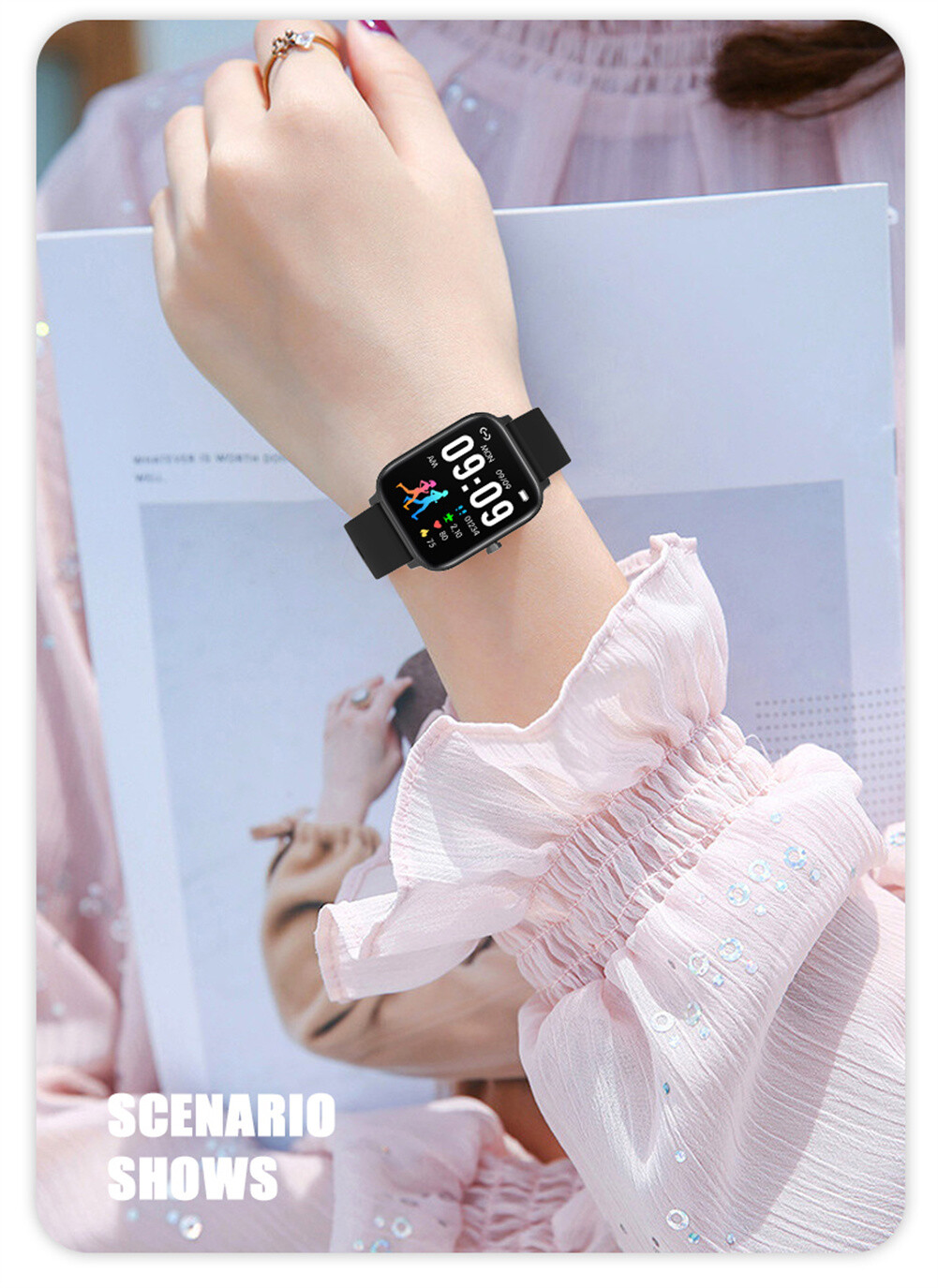 1.69″ Large Screen Smart Watch Bluetooth Call Sport Smartwatch Sleep Monitor