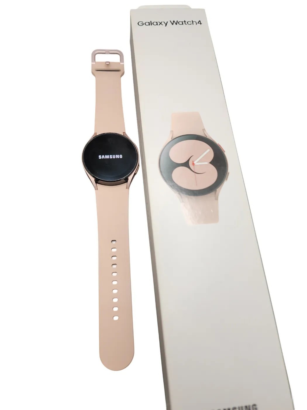 Samsung Galaxy Watch4 SM-R860 40mm Aluminum Case Sport Band Rose Gold Pink S/M