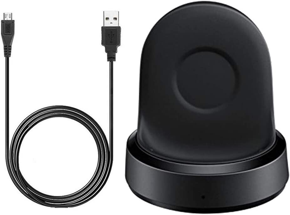 Samsung Gear Sport 46mm Black (SM-R600) comes with charging stand and cable