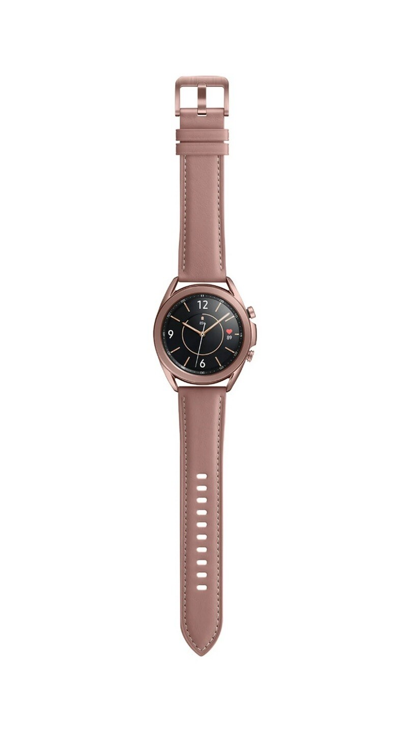 Samsung Galaxy Watch3 SM-R850 41mm Stainless Steel Case with Leather Strap -…