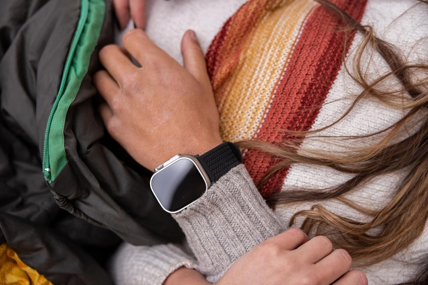 Rugged Sport Band Compatible with Apple Watch 49/44mm – Fits All Series