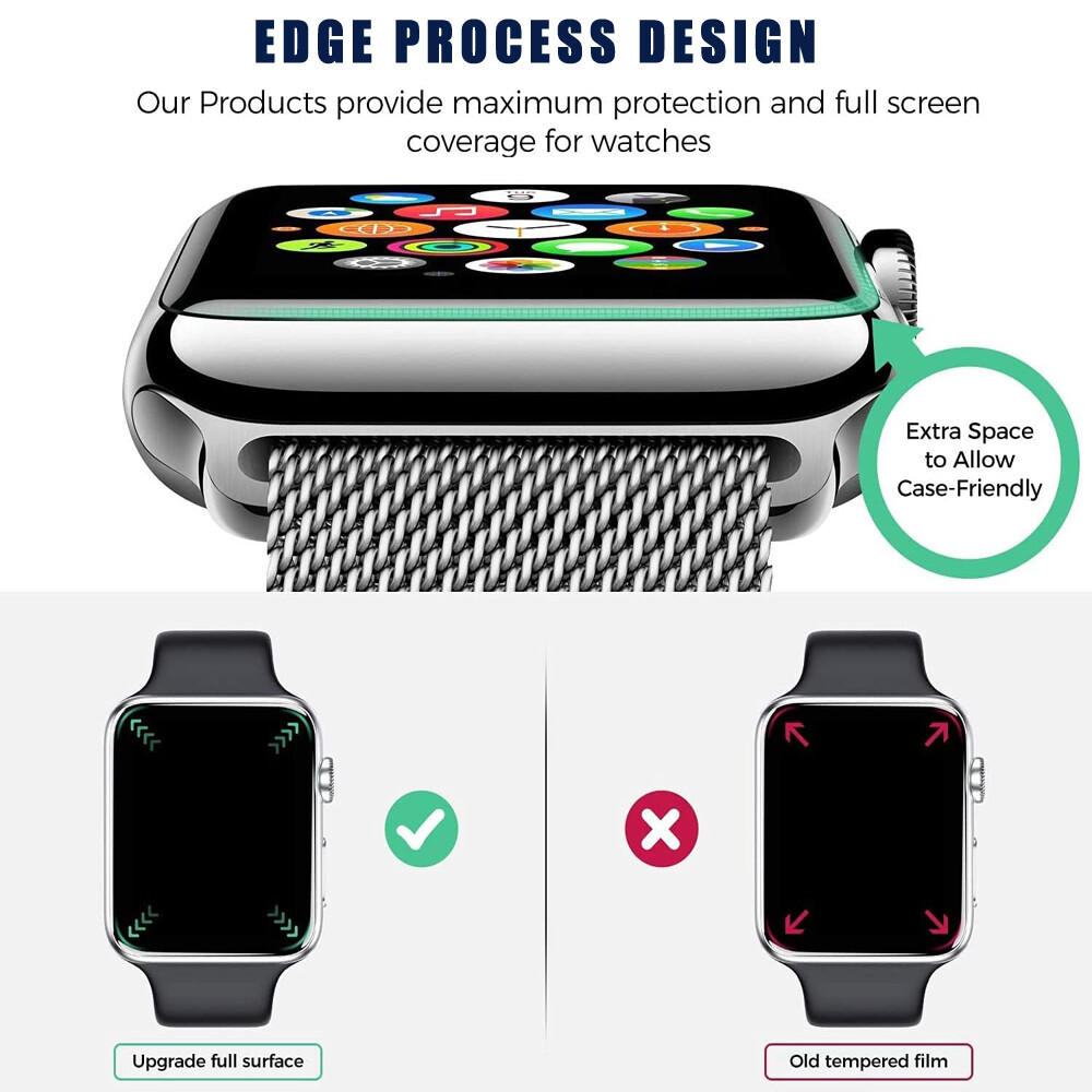 Apple Watch Ultra 9 8 7 6 5 4 SE Full Screen Protector iWatch 40/41/44/45/49mm