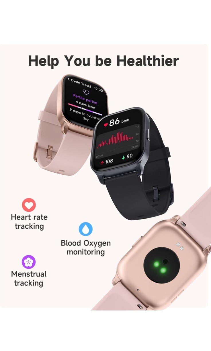 🔥 White And Gold Android iOS Smart Watch Smart wristband 3 App