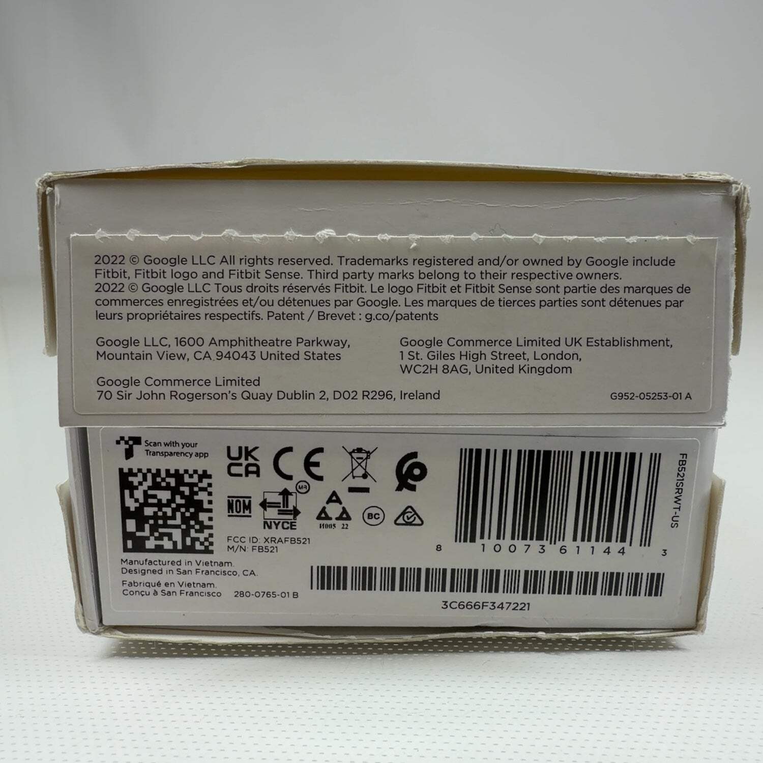 Fitbit Sense 2 24mm Activity Tracker FB521 Open Box