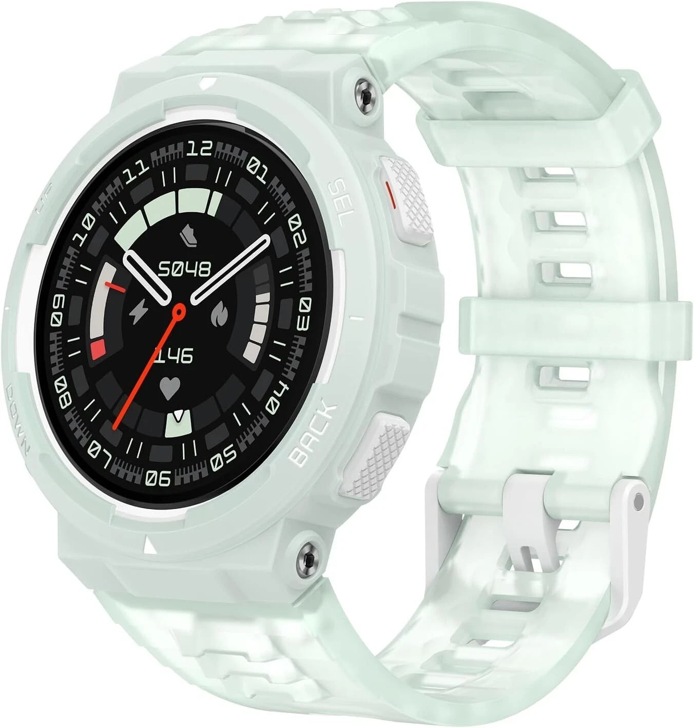 NEW Amazfit A2212 Active Edge Smartwatch, Mint Green, NEW / Small Tear In Seal