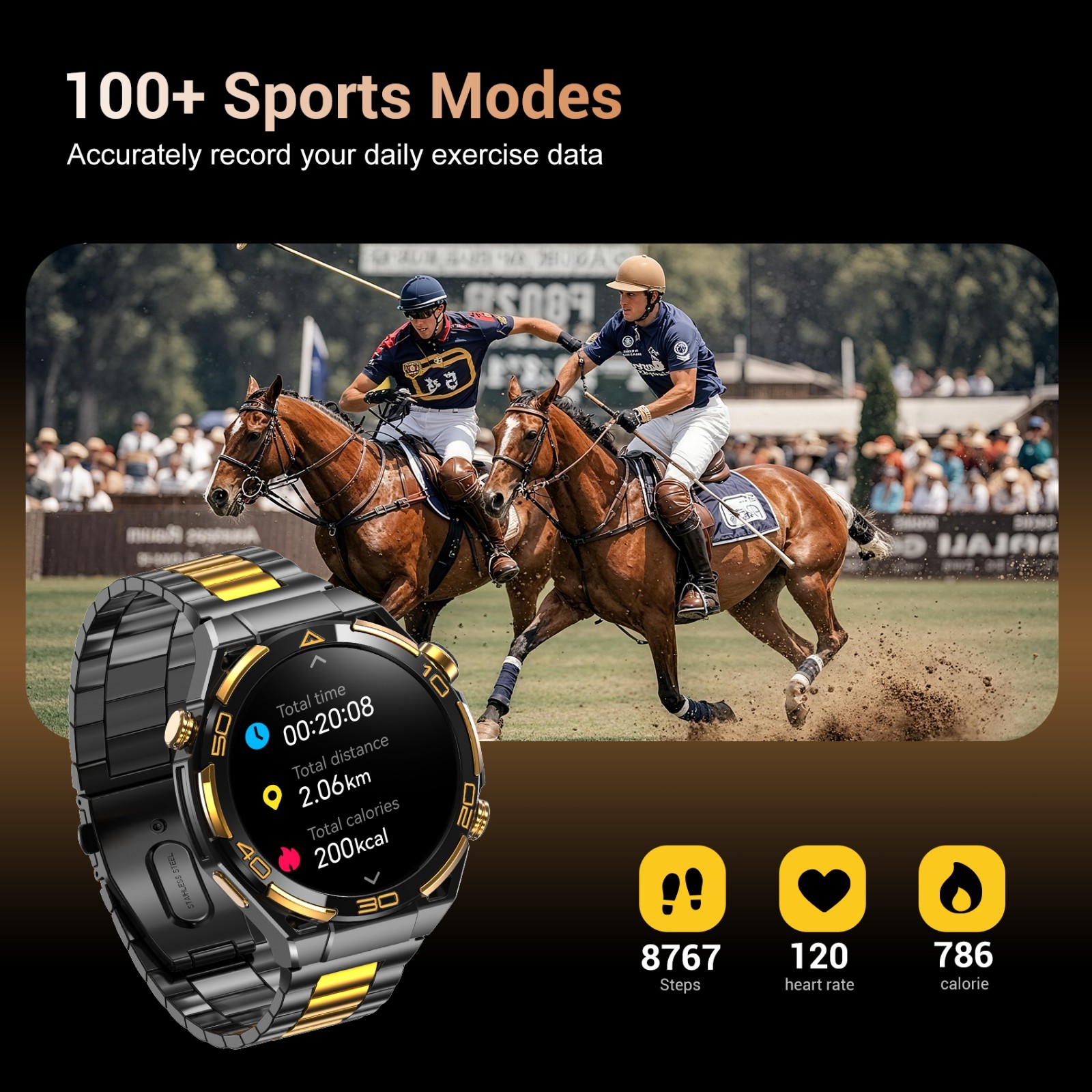 Tactical Smart Watch Men With GPS 900mAh 20-Day Battery Life ， Al Custom Face