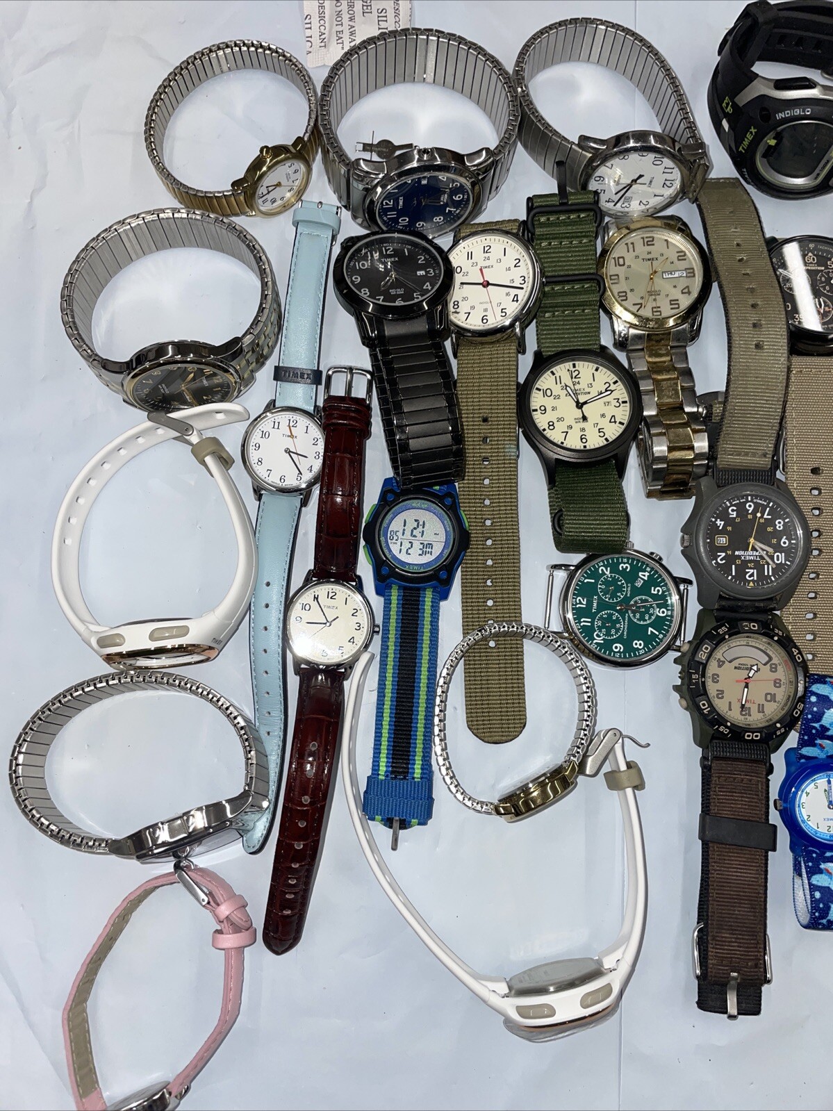 Wholesale lot of 50 Timex watches for parts repairs sold as is untested LAN46