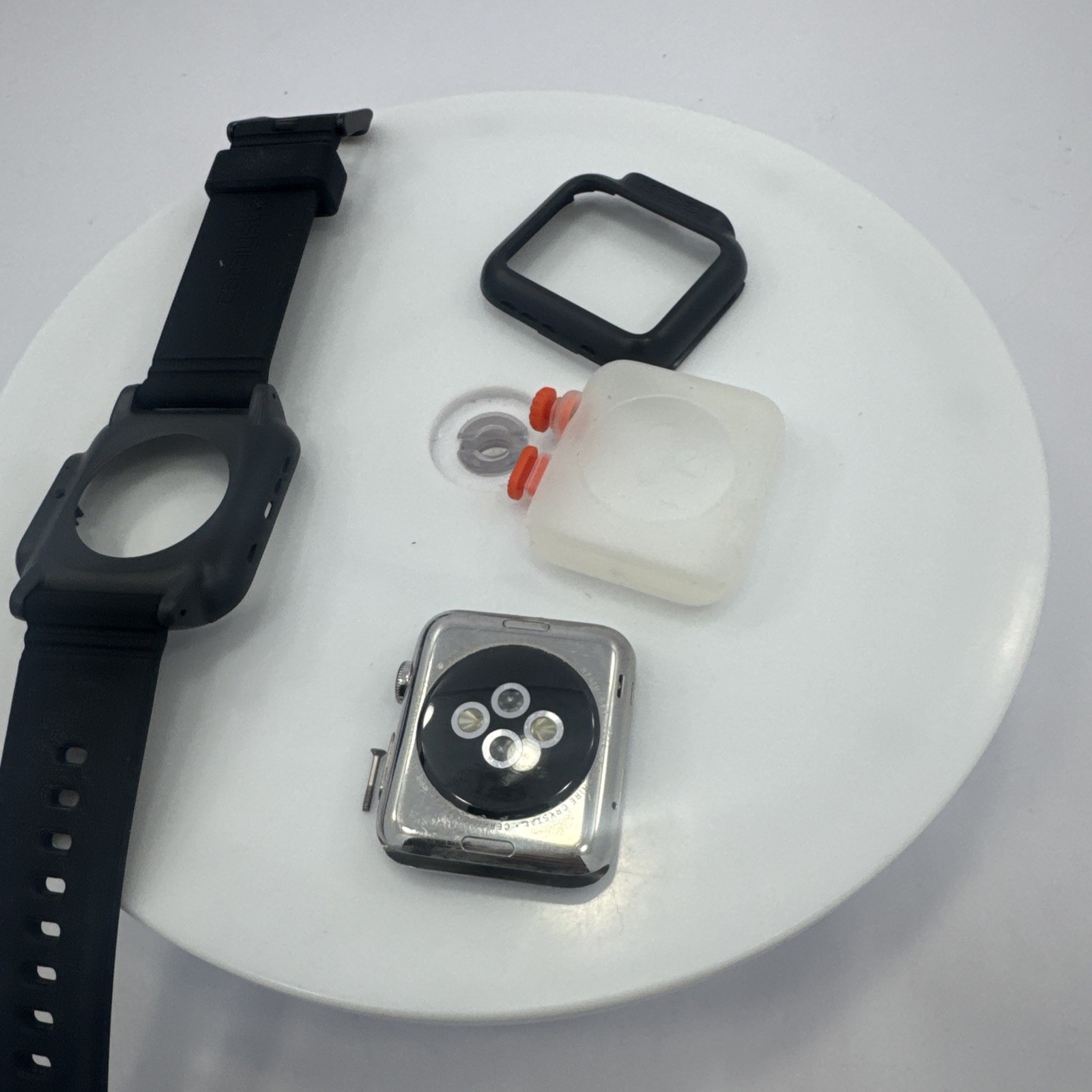 42mm 316L Steel Sapphire Crystal Retina Display Ceramic Back Catalyst case band