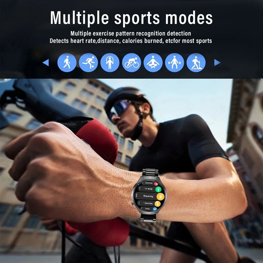 🔥Military Smart Watch for Men(Call Receive/Dial)Rugged Tactical Fitness Tracker