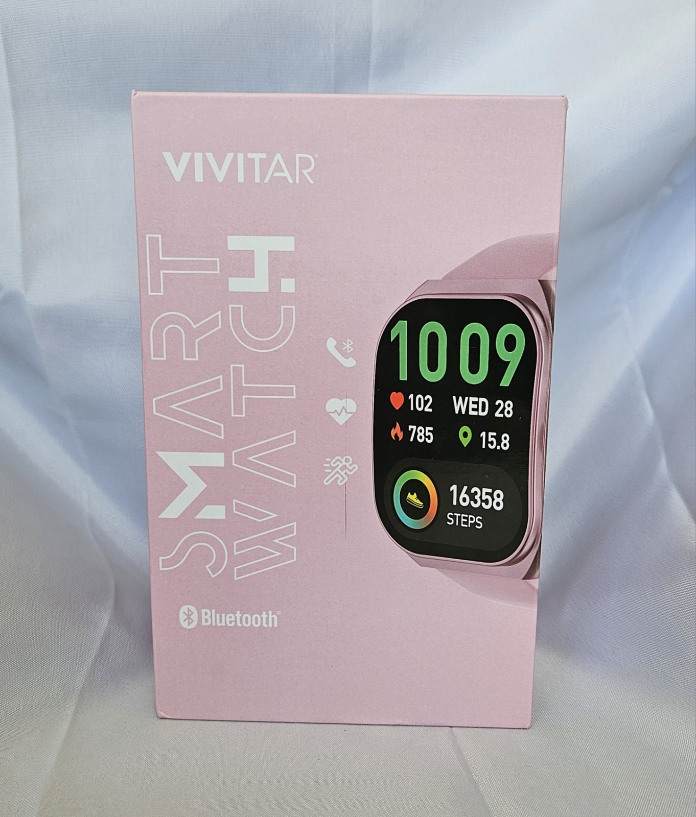 Vivitar Smart Watch SMRTW50 Pink- Brand New Sealed Bluetooth Calling