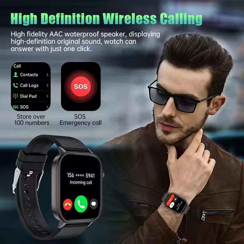 2025 New Outdoor Military GPS Smart Watch 2.01-inch AMOLED Screen BT Call 178+ S