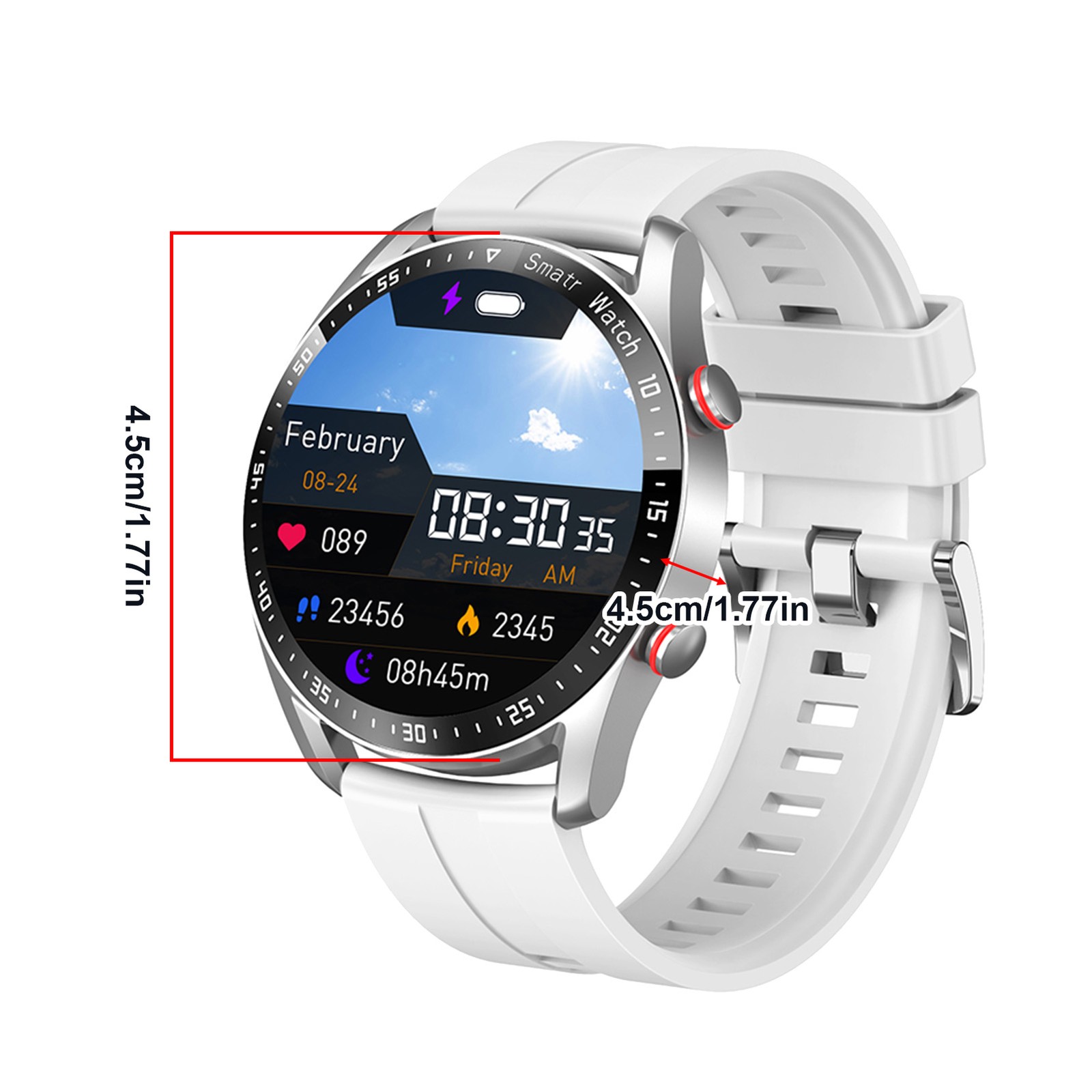 Smart Sports Watch With 1.52 Inch Screen BT Call Health Monitoring Multi-Sp UEDQ