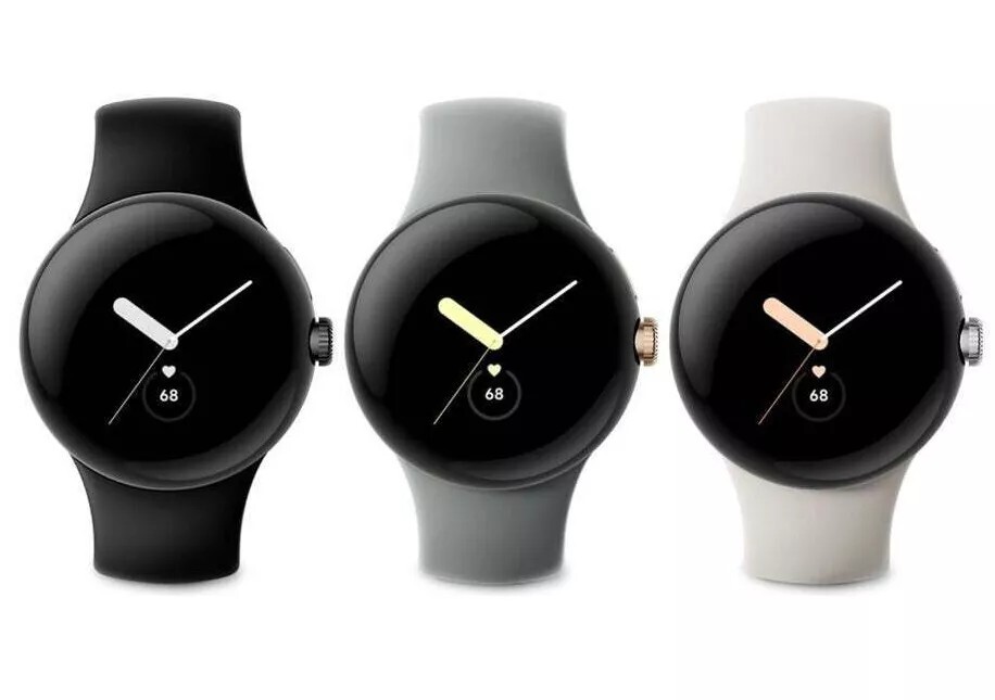 Google Pixel Watch 1st Gen 41mm GPS (Wi-Fi) Smartwatch – Gold/Black/Silver- Good