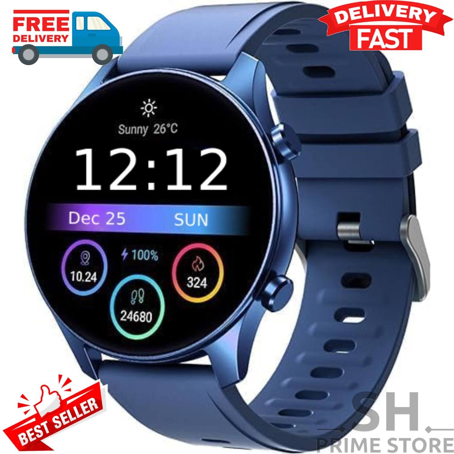 2025 Smart Watch For Men/Women, Waterproof Smartwatch Bluetooth iPhone Samsung