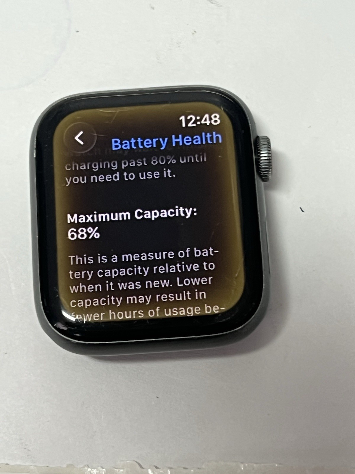 Apple Watch Series 6 44mm black Aluminum GPS-LTE burn