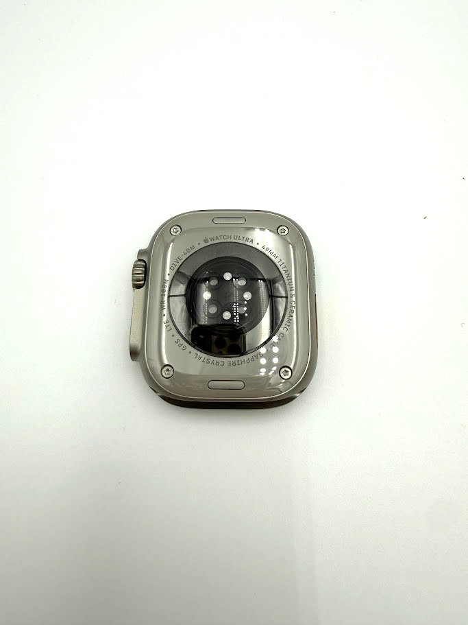 Open Box – Apple Watch Ultra 49MM Natural Titanium Yellow Ocean Band MNH93LL/A