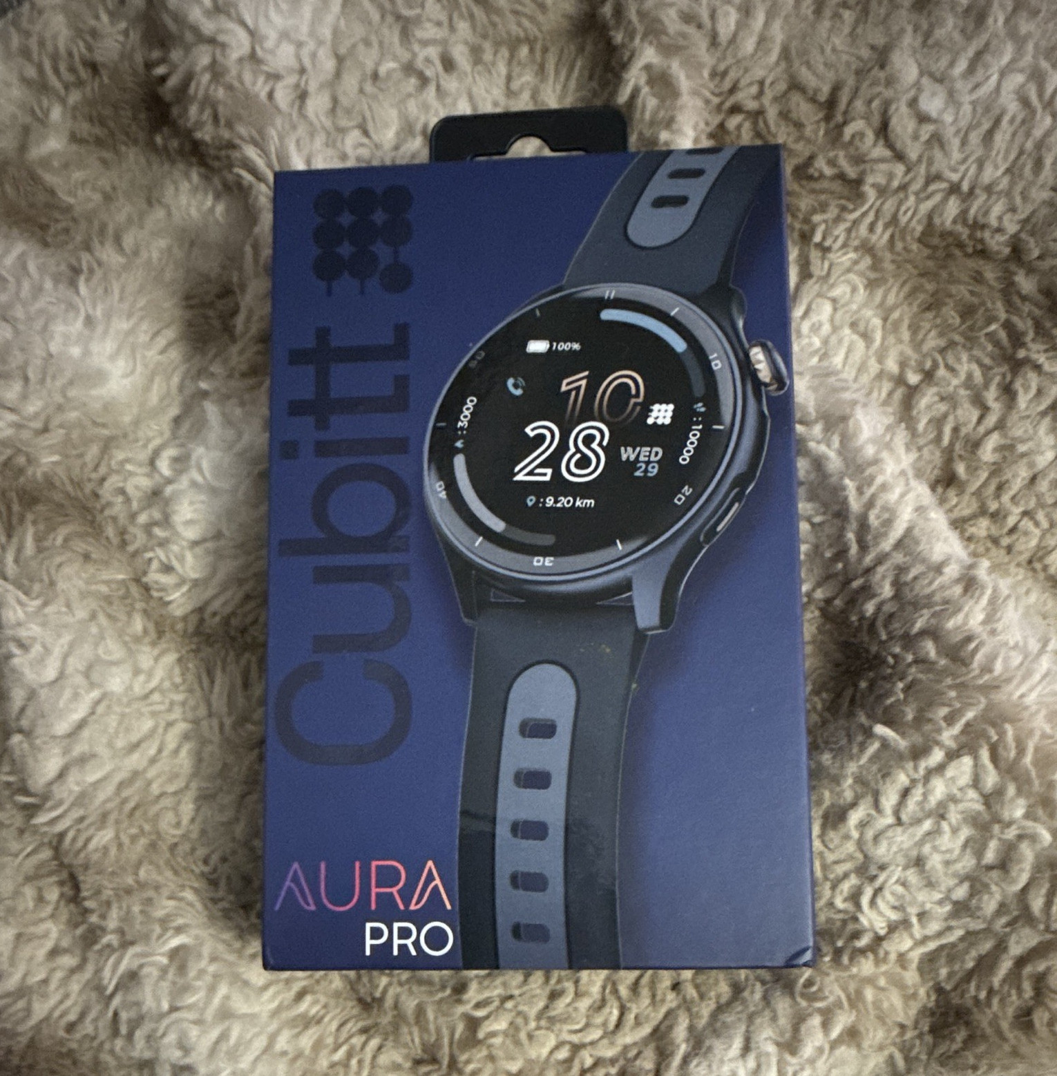 Cubitt AURA PRO 46mm AMOLED GPS Heart Rate Sleep Monitor Smartwatch Black