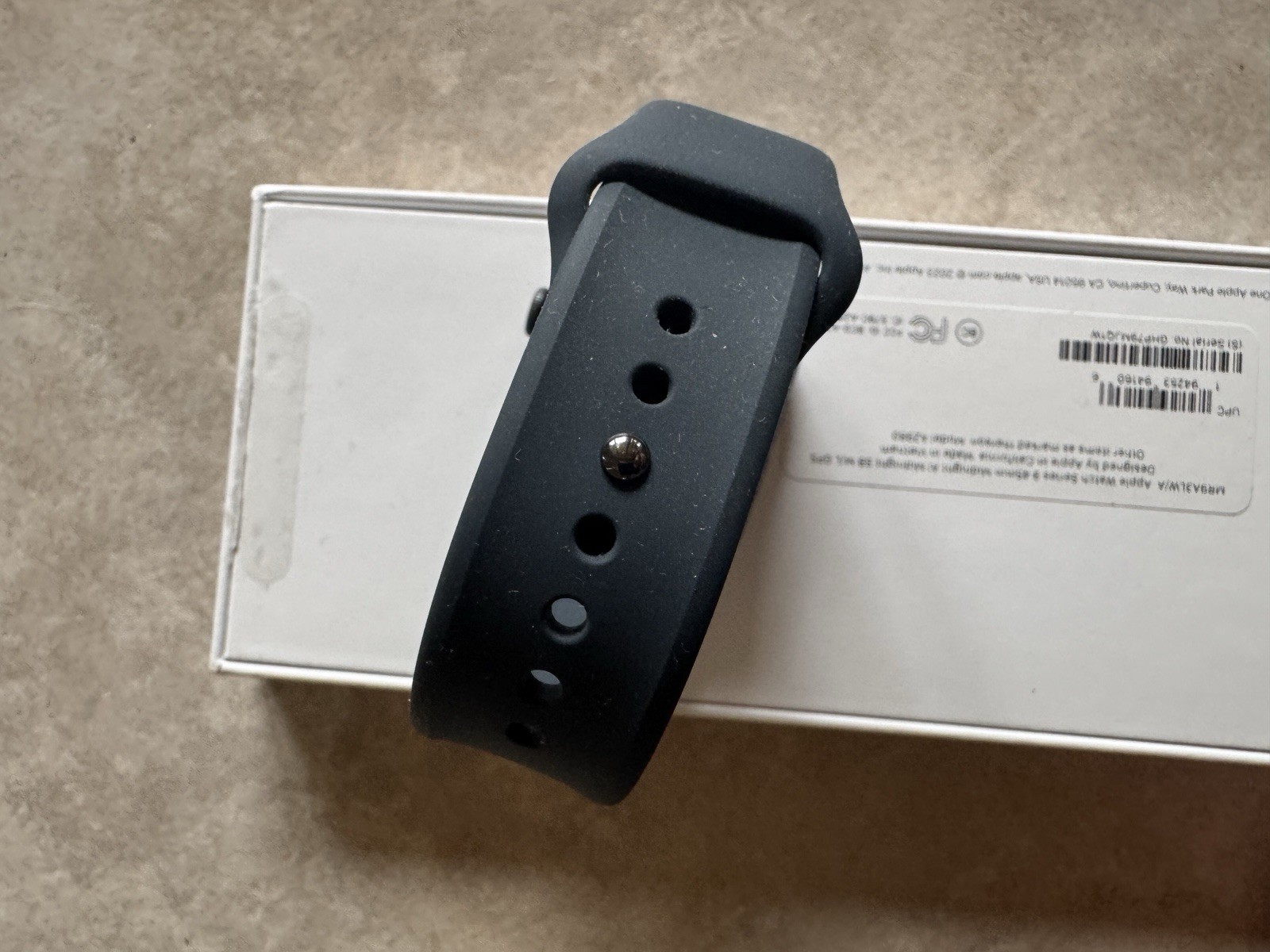 Apple Watch Series 5 44mm Black Aluminum Case with Black Sport Band GPS