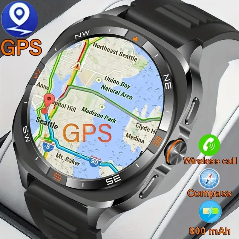 COIUSOR Smart Watch w/ GPS, Send Receive Calls, 100+ Sports Modes & Apps & More