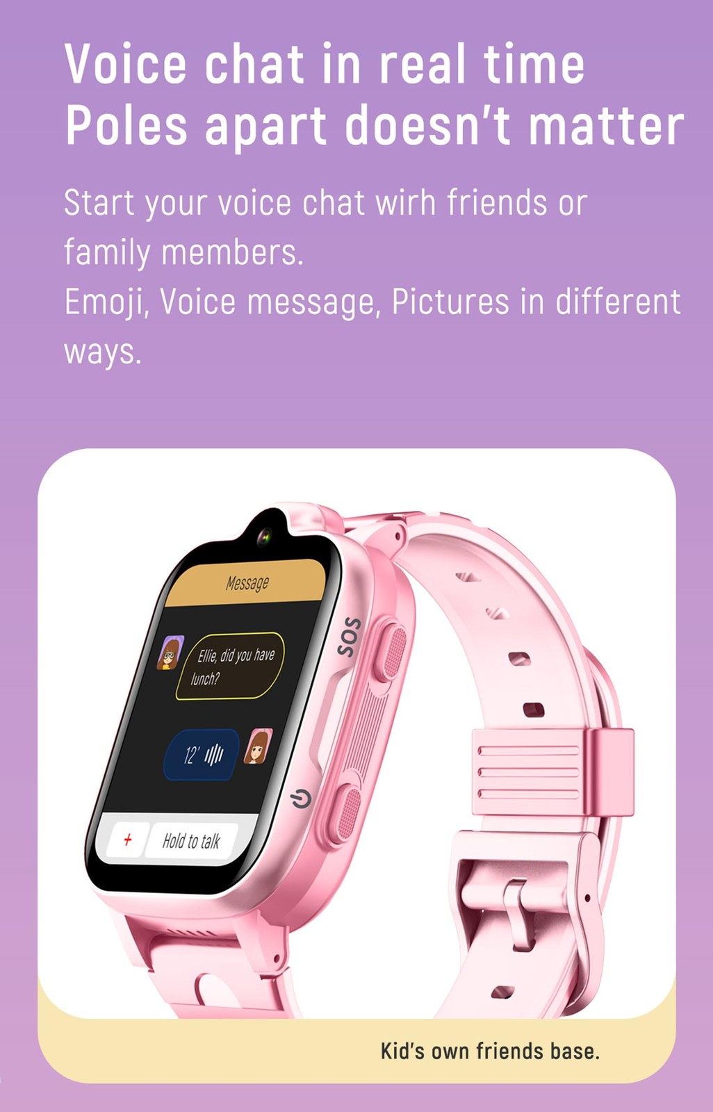 Mjvv 4G Gps Smart Watch For Kids Calling Whatsapp Line Facebook Tiktok Tracker