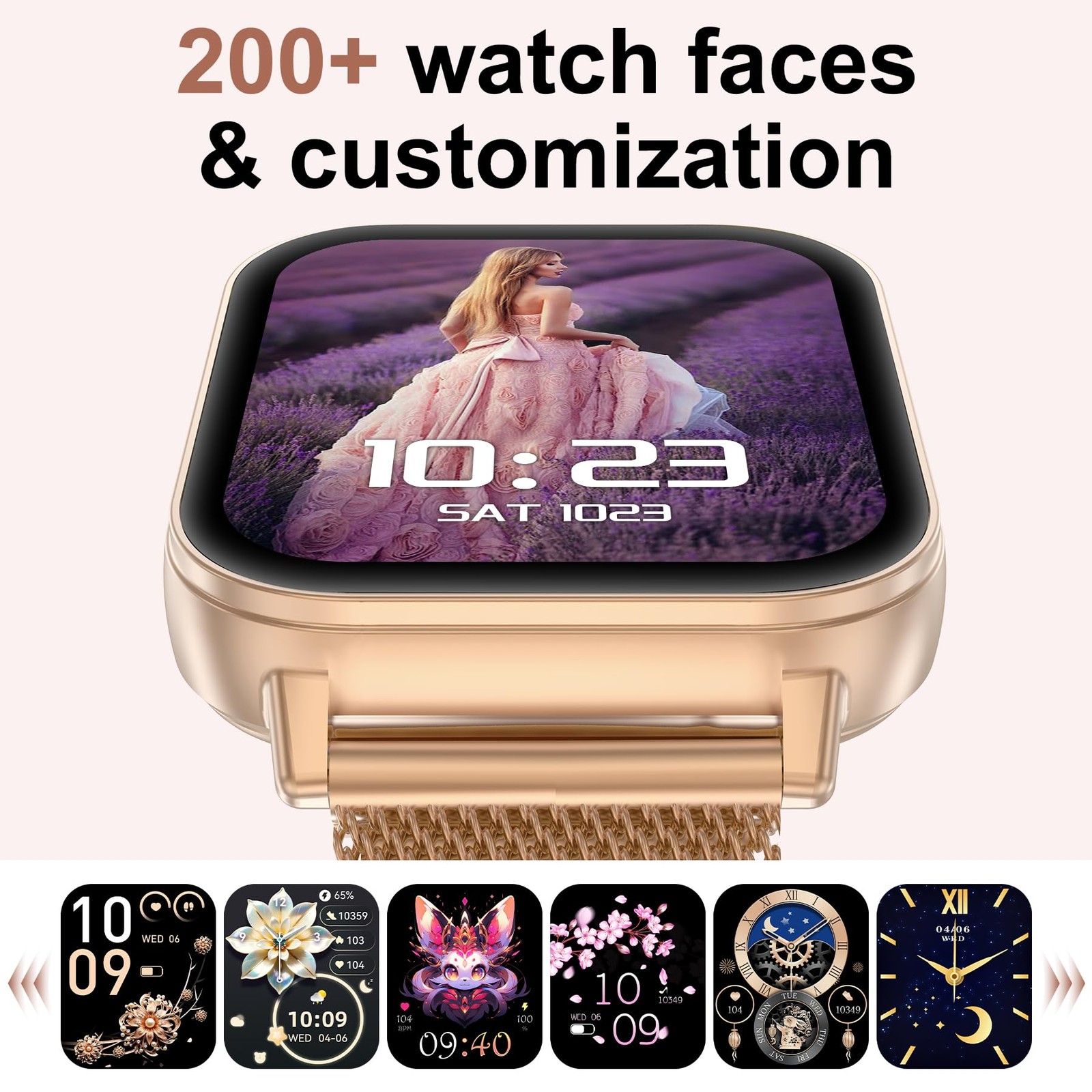 Lefitus Smart Watches For Women 1000Mah Battery Lasts 20 Days 1.85Hd Smart