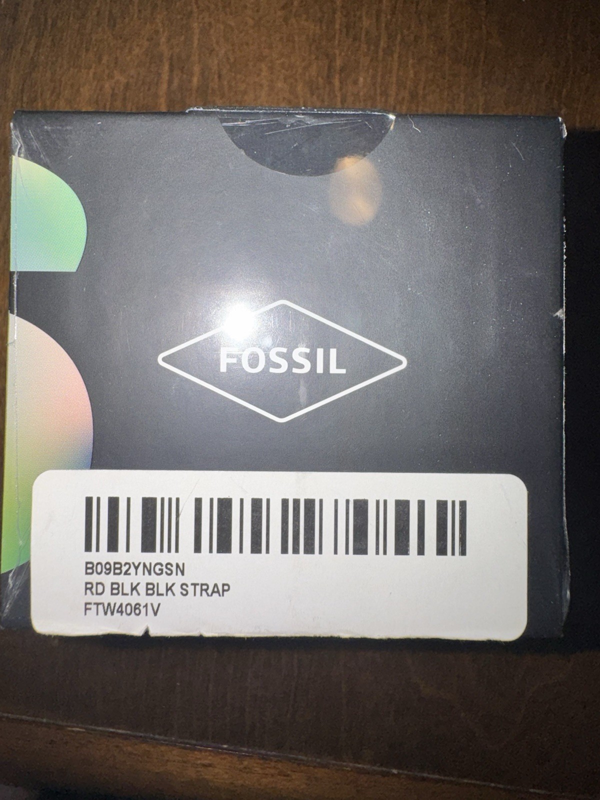 Fossil Smart Watch Gen 6 44mm Black Stainless Steel Silicone Band Wellness Sleep