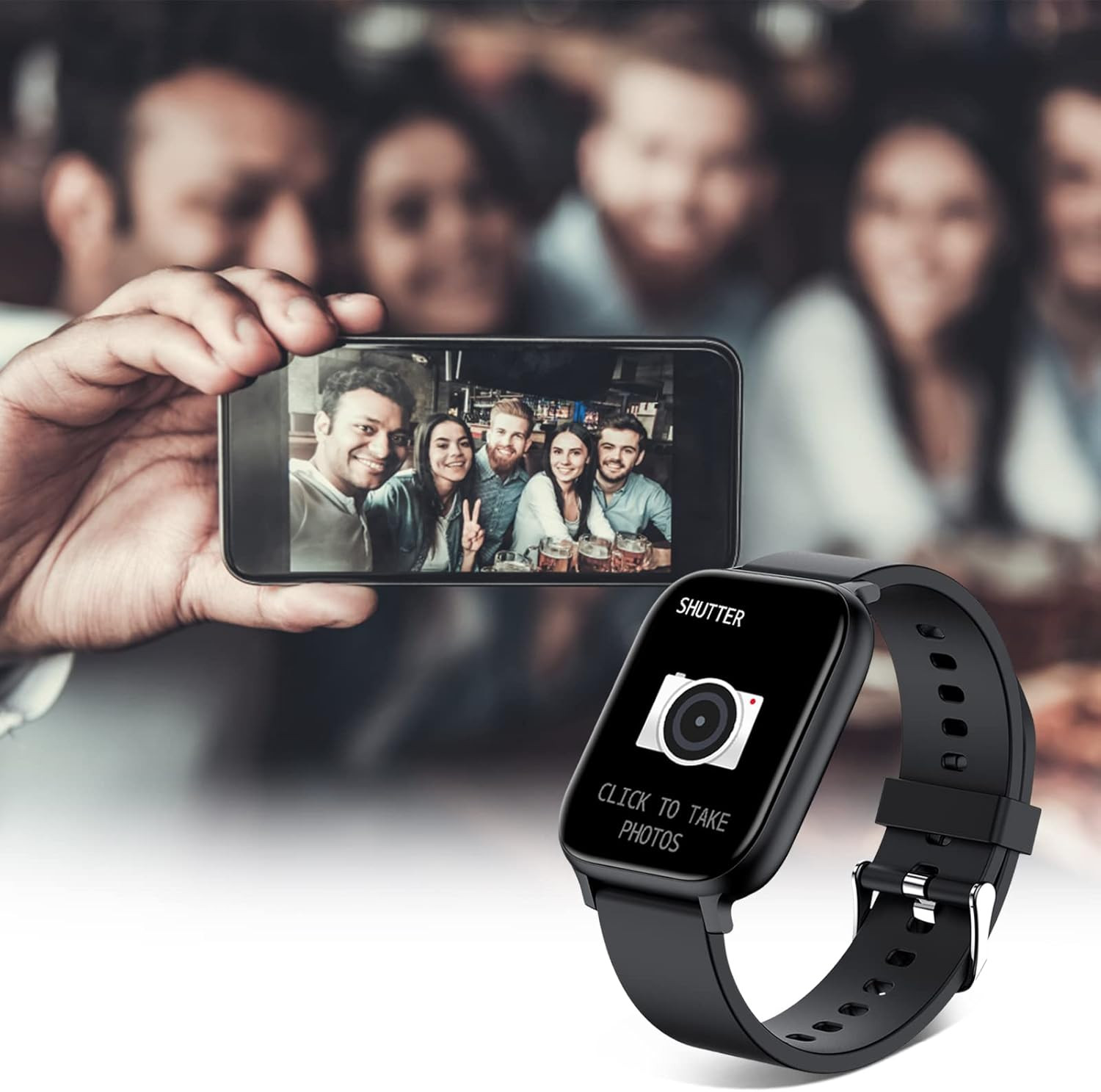 Smart Watch for Men Women Compatible with Iphone Samsung Android Phone 1.83 I…