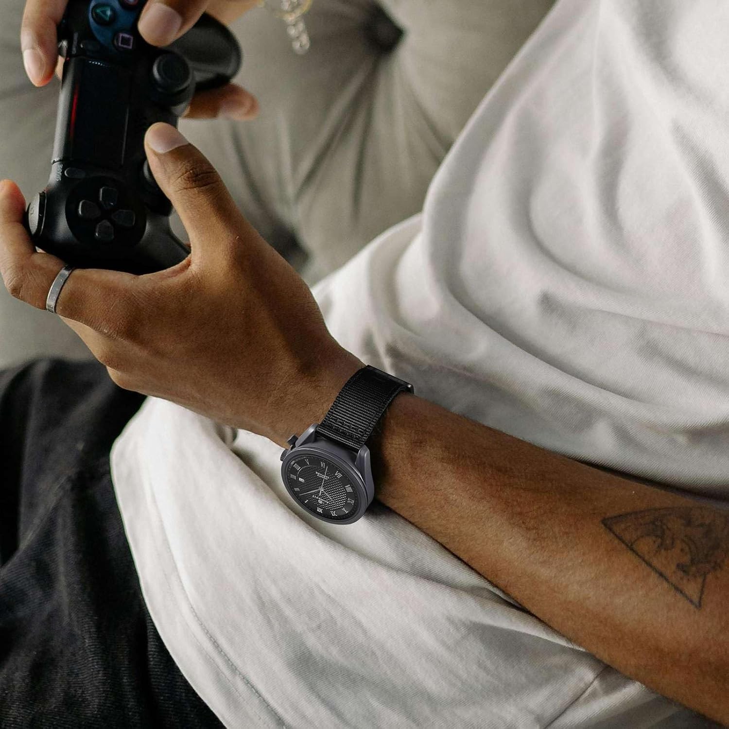 Military Nylon Strap Compatible with 18mm, 19mm, 20mm Watches