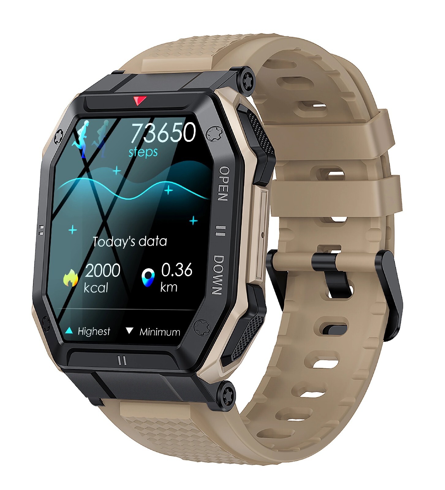Watch K55 Series 8 45mm Smart Watch Available In Black Green And Biege