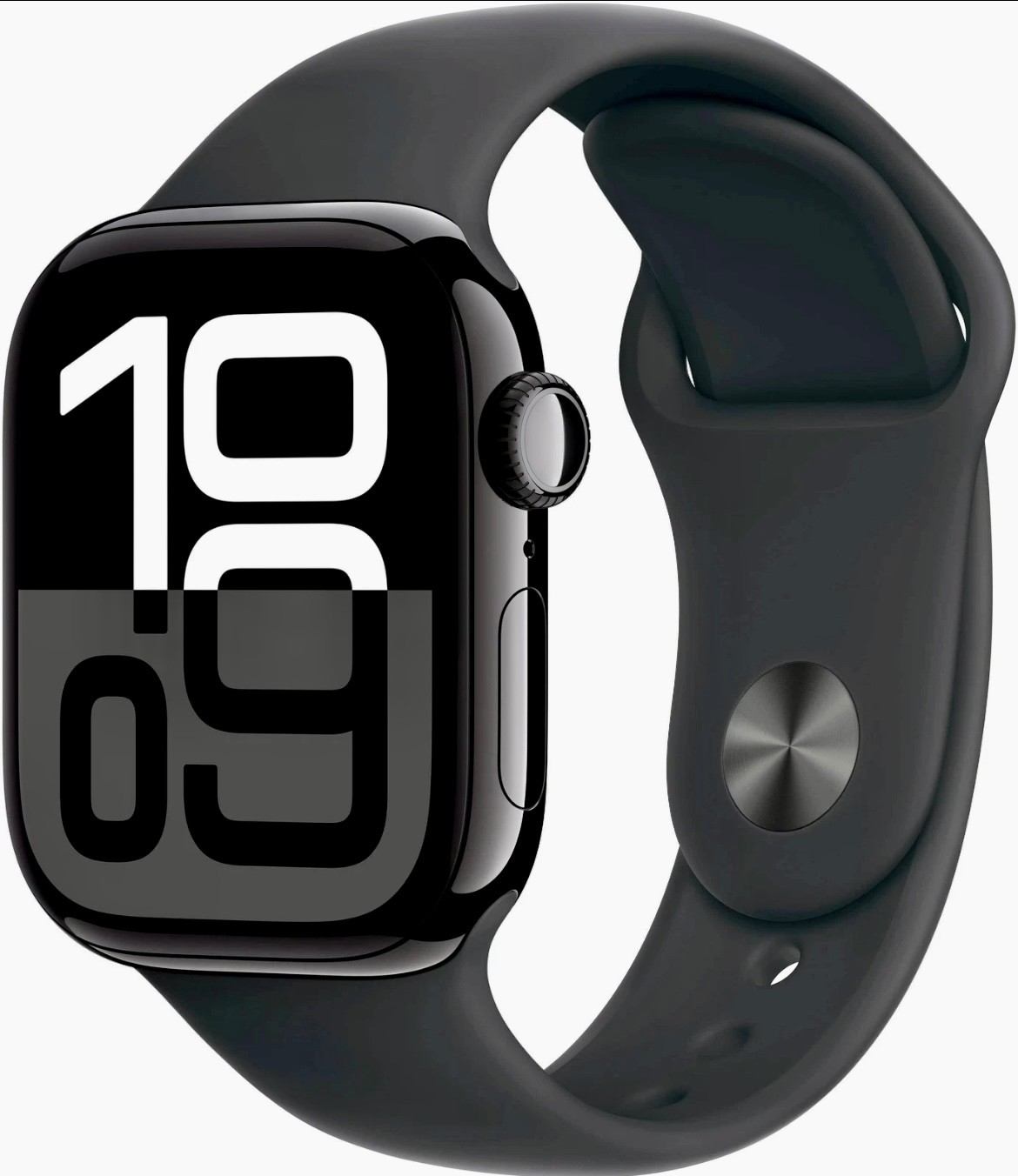 Apple Watch Series 10 (GPS) 46mm w Sport Band M/L Jet Black MWWQ3LW/A New In Box
