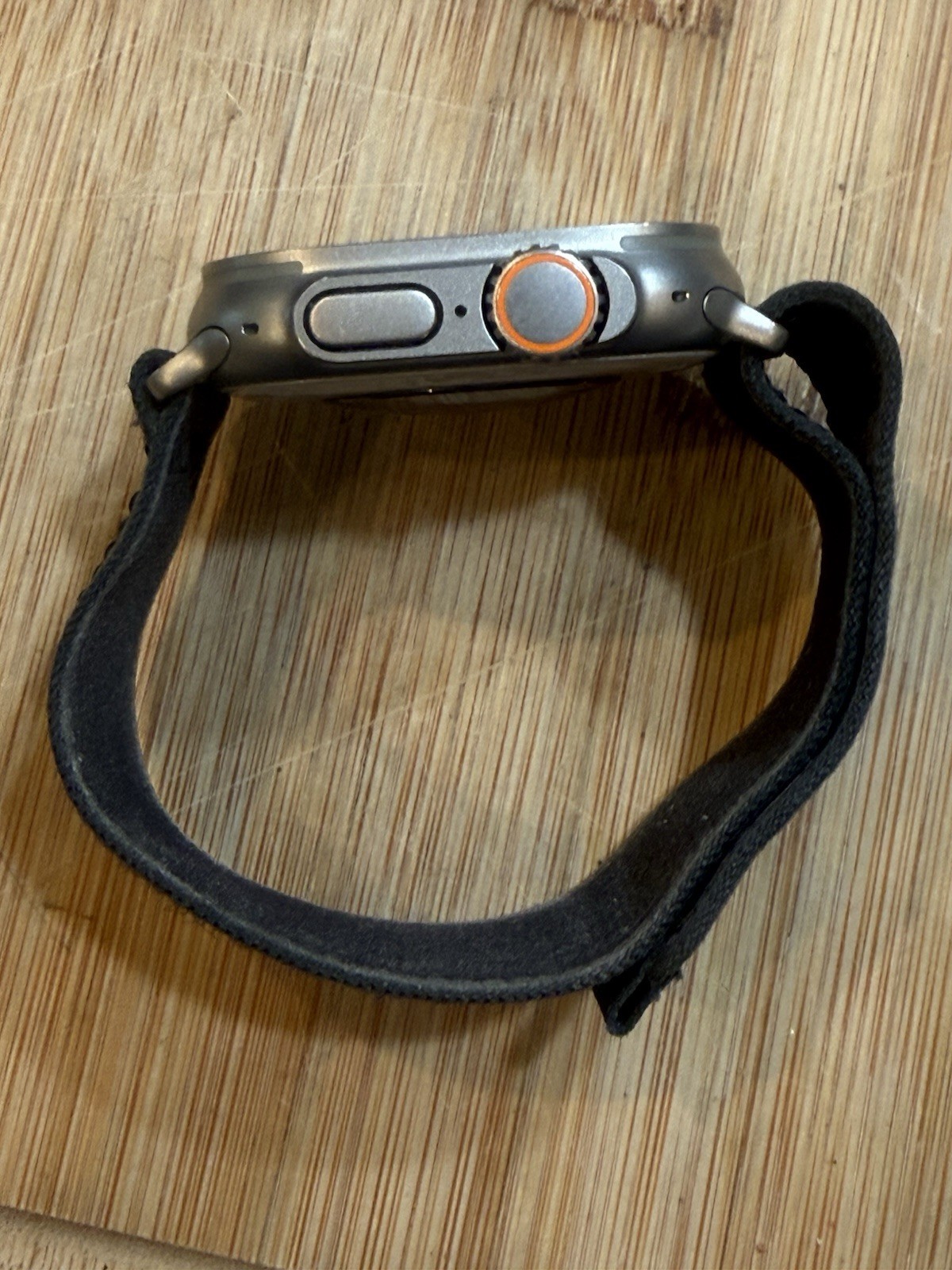 Apple Watch Ultra 49mm Titanium Gray Case GPS + LTE Touchscreen iOS Black Band