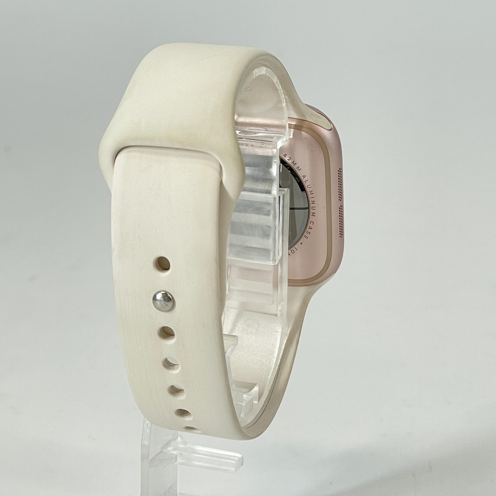 Apple Watch (Series 10) 42mm Rose Gold Aluminum (LTE) w/ White Sport – Fair