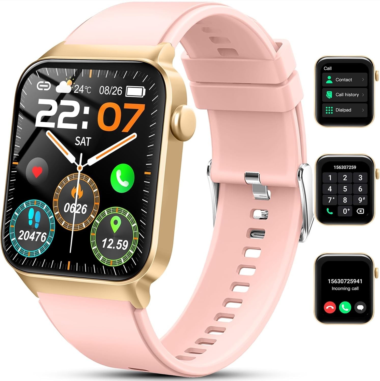 Women’s Smart Watch Bluetooth SmartWatch For Apple iPhone iOS and Android
