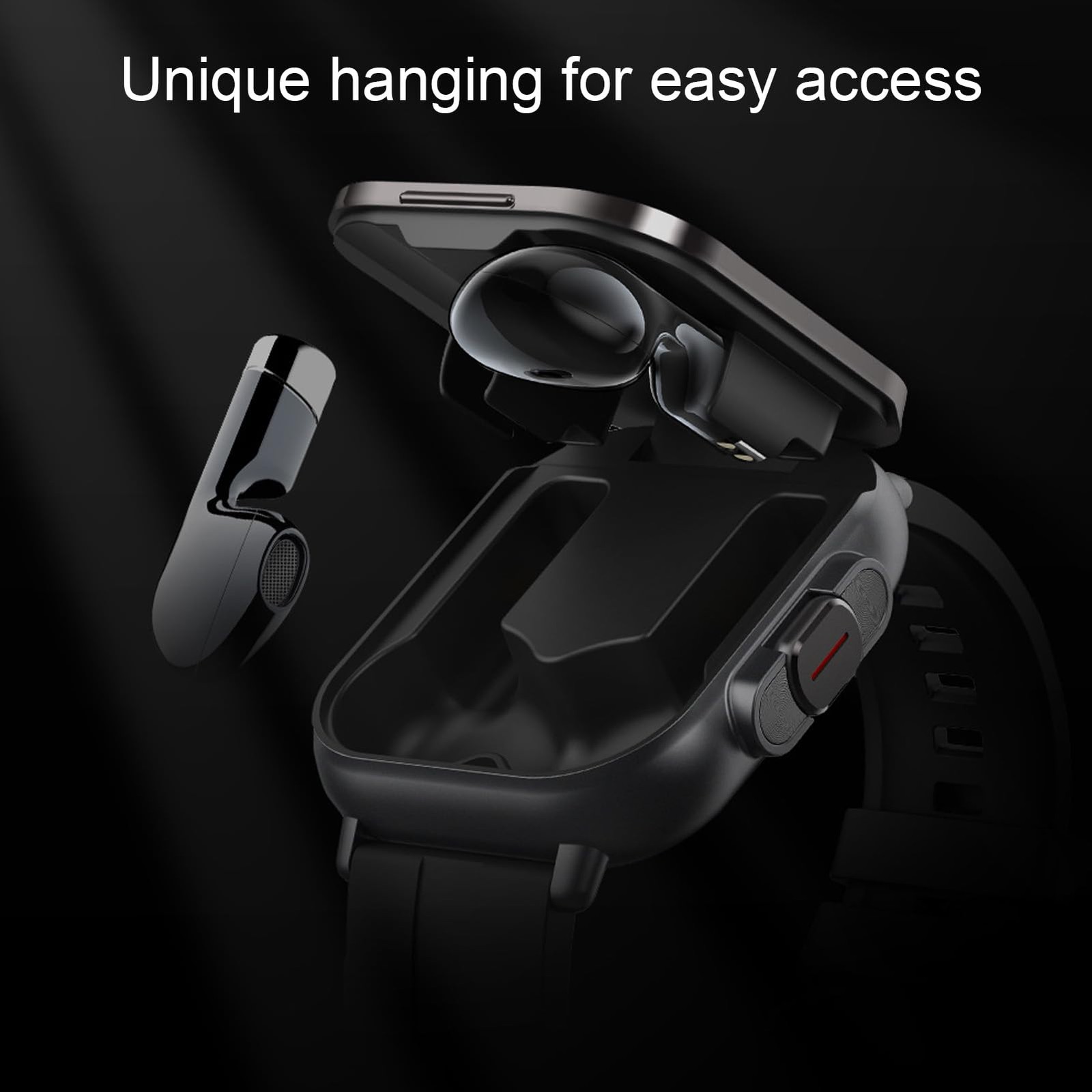 with Earbuds, 2.01 HD and Fitness Tracker for Men Women Answer Make Calls Fit…
