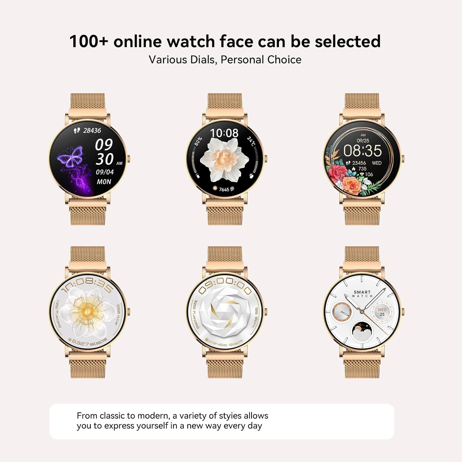 Smart Watch for Women 1.32″ Fitness Tracker Watch 7.7Mm Ultra Thin Design Answer