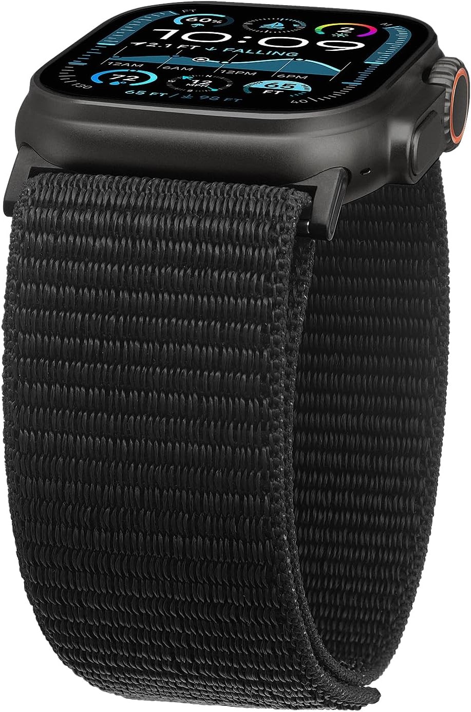 Ultra Wide Nylon Fabric Strap Compatible with Apple Watch 42mm/44mm Adjustable